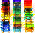 36 Sheets Transparent Stained Glass Sheets, 4 x 6 Inch Mosaic Glass Tiles Bulk by UZLUbuywithconfidence