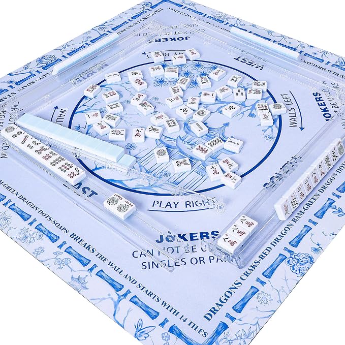 TIASUSAN Light Blue Mahjong Learning Mat - Image 6