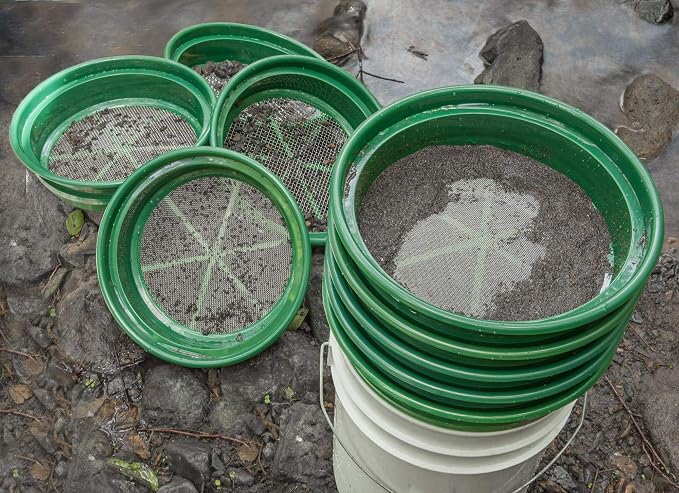 SE 9-Piece Patented 13.25-Inch Wide Stackable Sifting Pan Set - Image 5
