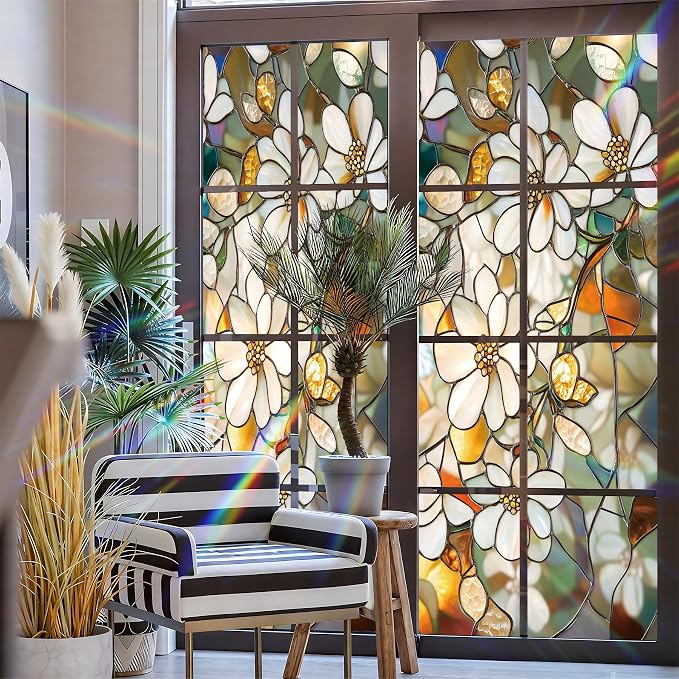 Stained Glass Window Privacy Film Static Cling - Image 3