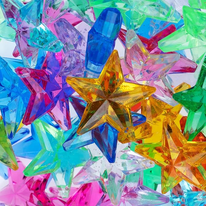 Plastic Stars - Gemstones and Crystals - Pack of 160pcs Vase Filler - Jewels - Image 9