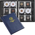 36 Pockets Blue Coin Capsule Holder Album by UnclePaul