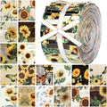 Hosuly 40 Pcs Sunflowers Jelly Fabric by Hosuly