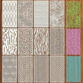 Geometric Texture Stencils for Crafts Reusable 12Pcs Stencils | DIY Art by Unknown
