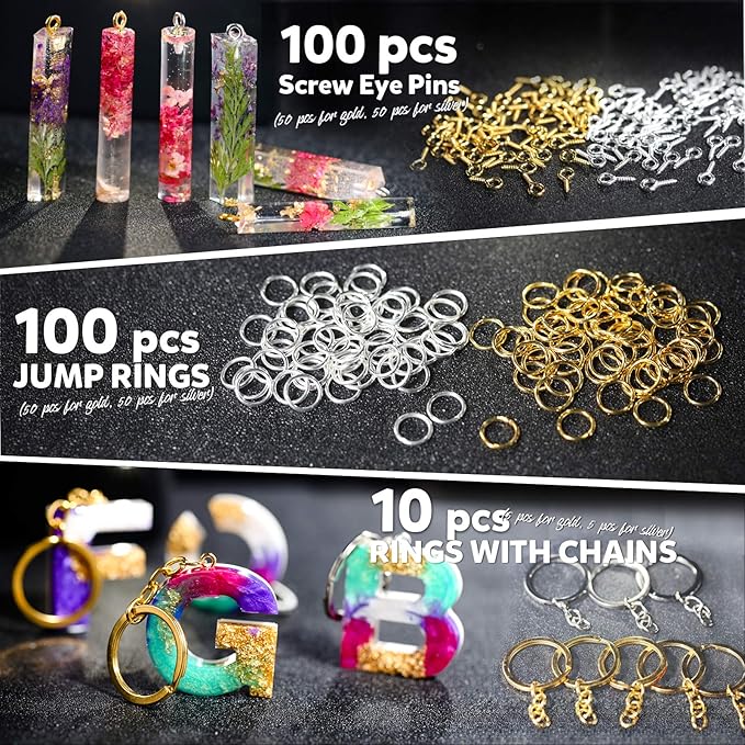 LEOBRO Hand Drill, Pin Vise with Drill Bits, Drill Press Vise, Keychain Making Kit, Jewelry Making Supplies, for Crafts