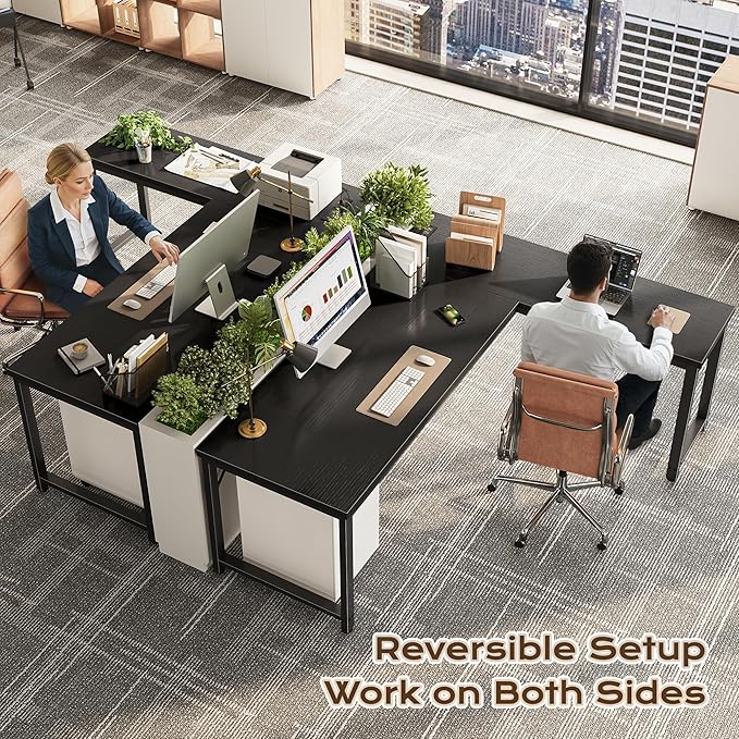 Huuger 63 Inch L Shaped Desk - Image 2