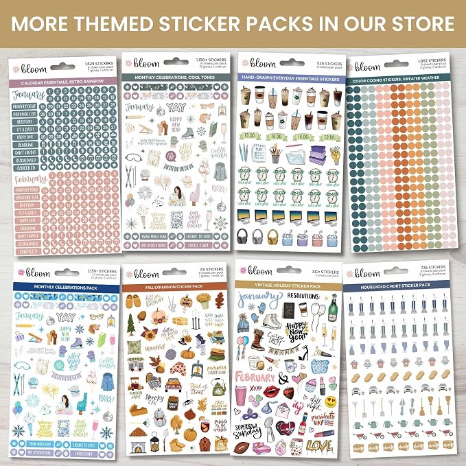 bloom daily planners Holiday Seasonal Planner Sticker Sheets - Image 7