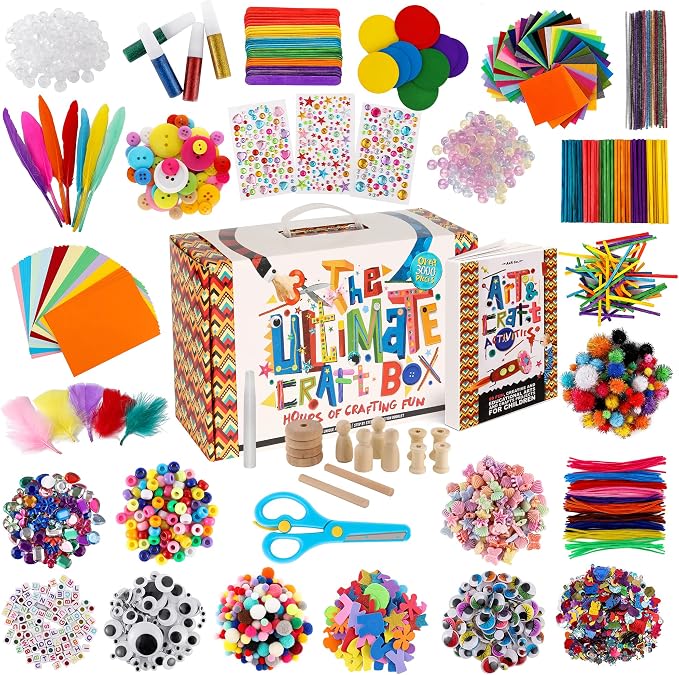 A&R CO. 3000+ Pcs Arts and Crafts Supplies & Materials by A%26R+CO.