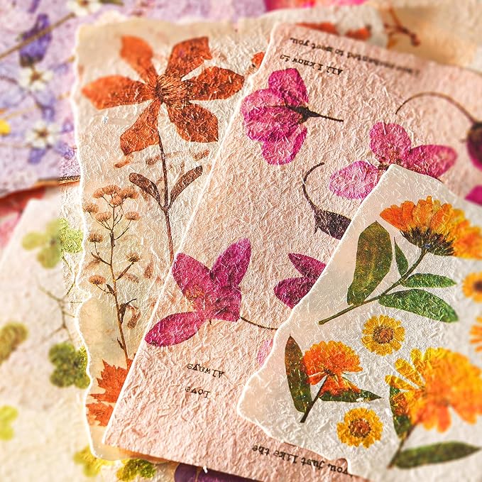 120Pcs Floral Textured Scrapbook Paper by K+Kattone