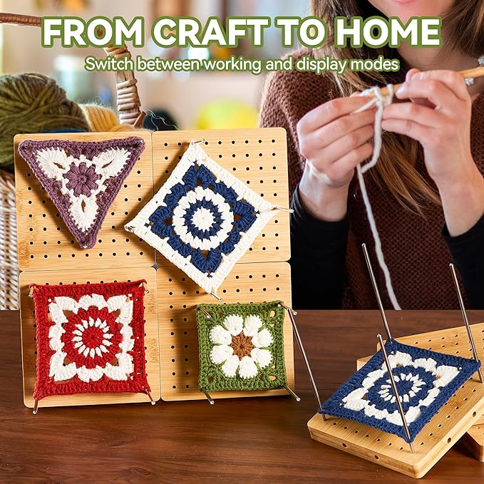 4-Pack 4.7" Crochet Blocking Boards - Image 5