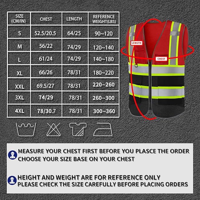 BeautyWill Custom Logo 10/20 Pack Safety Vest Class2 High Visibility Vest with Pockets Breathable Construction Vest Bulk