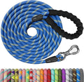 NTR Heavy Duty Dog Leash,15FT Long Rope Lead for Training with Swivel Lockable Hook,Reflective Threads and Comfortable Handle, Dog Lead for Walking,Hunting,Camping for Medium and Large Dogs