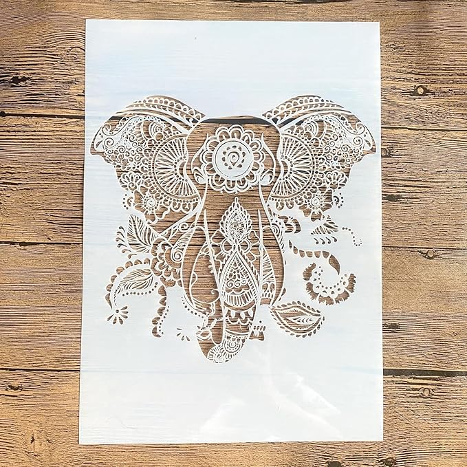 TIAMECH A4 Reusable Elephant Stencil by TIAMECH