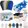WATINC 6Pcs Hand Puppet Making Kit, Art Craft Felt Sock Puppet Toys, Creative by WATINC