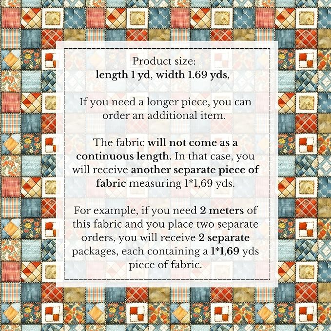 100% Cotton Fabric by the Yard – Turkish Quality Quilting & Sewing Fabric - Image 4