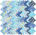 84 Pcs Blue Charm Packs for Quiltings, Cotton Quilting Fabric Bundles, 5 x by Unknown
