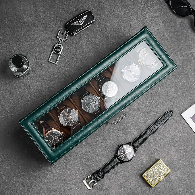 ProCase Watch Box, 6 Slot Watches Display Case - Image 3