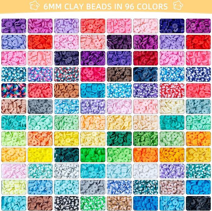Premium 6-Box Clay Beads Bracelet Making Kit - Image 2