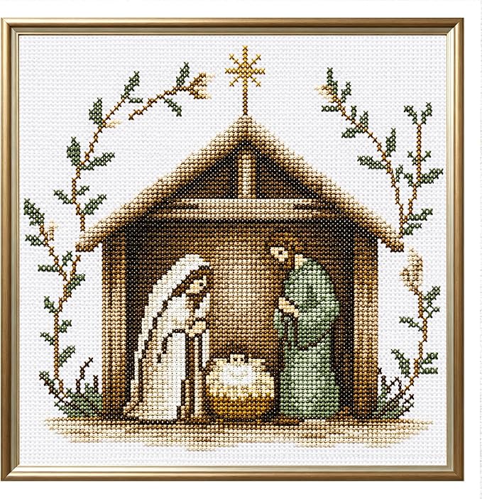 Zhenqing Nativity Scene Cross Stitch Kit by ZhenqingHomeFlagship