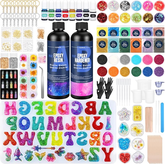 KISREL Epoxy Resin kit -18oz Clear Epoxy Resin by KISREL