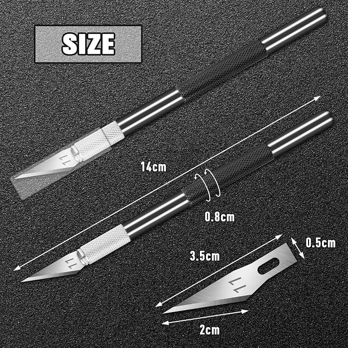 DIYSELF 2 Pack Exacto Knife Set - Image 5