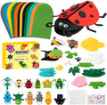 WATINC 12Pcs Hand Puppet Making Kit, Art Craft Felt Sock Puppet Toys, Creative by WATINC