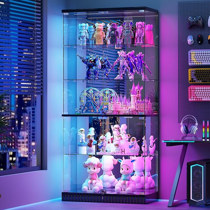 Lvifur RGB Glass Display Cabinet by LVifurSmartFurniture