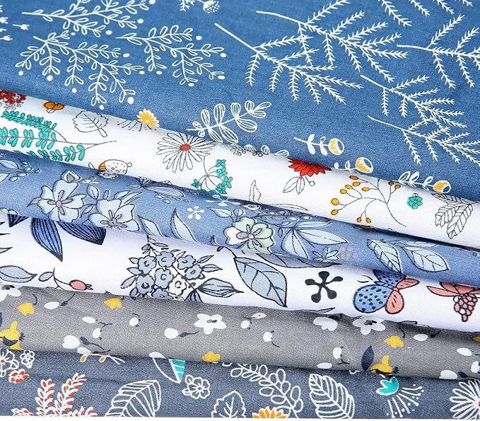 Cotton Fabric DIY Making Supplies Quilting Patchwork Fabric Fat Quarter Bundles by Antetek