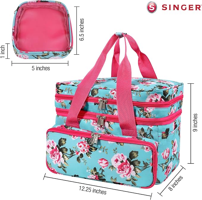 SINGER Sewing Accessories Organizer – Double Layer Portable Sewing Storage Bag - Image 6