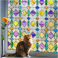 Coavas Window Privacy Film Stained Glass Window Clings Upgrade 3D Rainbow by Coavas