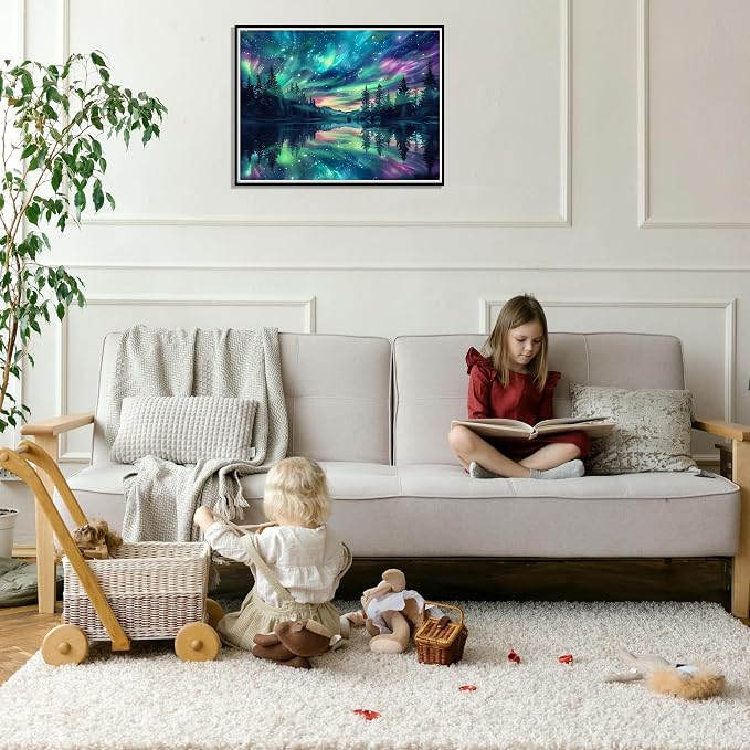 Hutarosl Paint by Numbers for Adults-Aurora Paint by Number Canvas for Adults - Image 8