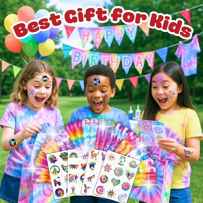 Cherisnowy 72 Pcs Tie Dye Party Favors - Image 2