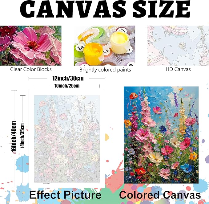 Hutarosl Wild Flowers Paint by Numbers Kits - Image 6