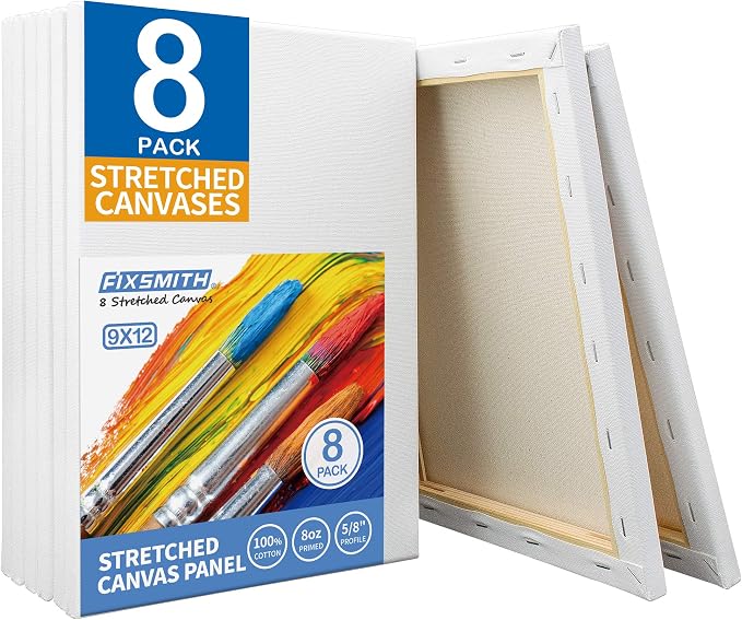 FIXSMITH Stretched White Blank Canvas by FIXSMITH