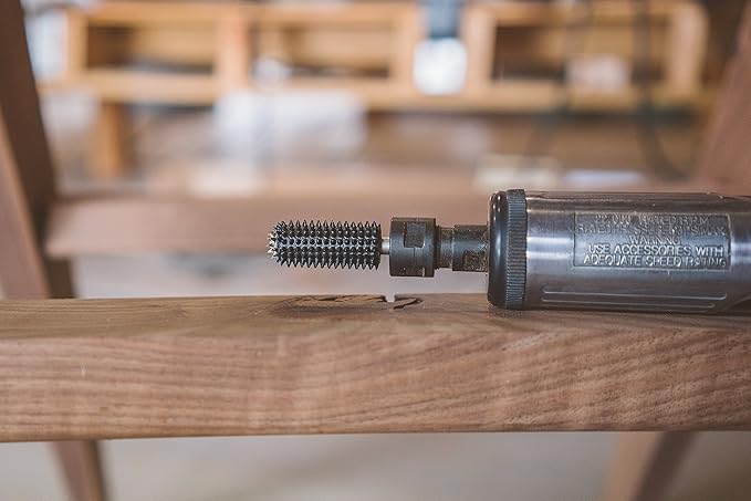 Kutzall Original Ball Nose Rotary Burr, 1⁄4" Shaft, Fine - Wood Carving Bit for Bosch, DeWalt, Milwaukee, etc. Abrasive Tungsten Carbide, 1⁄2" (12.7mm) Dia. X 1-1⁄2" (38.1mm) Length, BN-12X112G