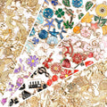 Sistenia 200PCS Charms for Jewelry Making, Bulk Mixed Color Gold Metal Enamel by Sistenia