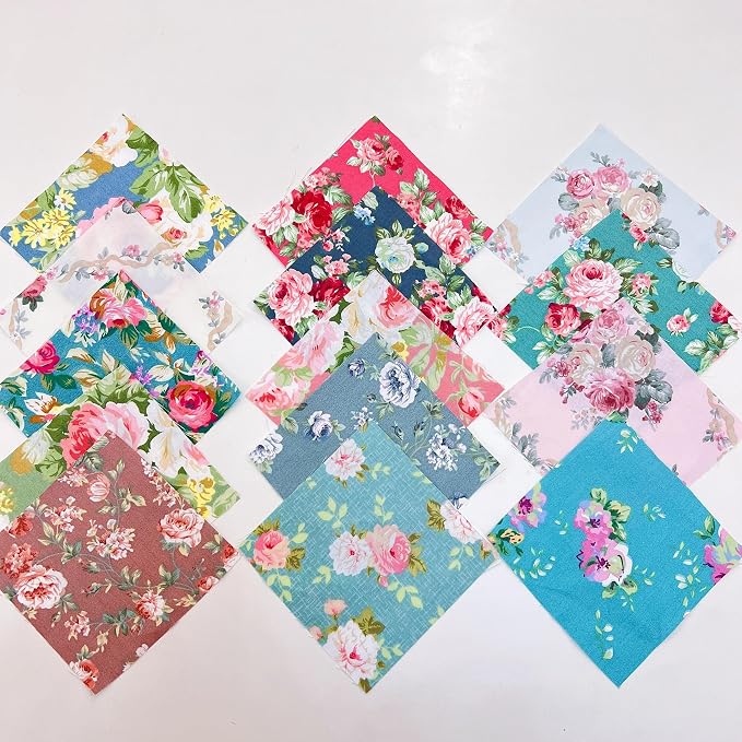 Cotton Fabric DIY Making Supplies Quilting Patchwork Fabric Fat Quarter Bundles - Image 3