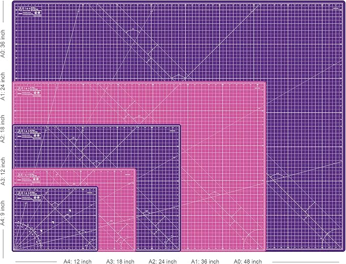 Elan Cutting Mat 36x60 Pink & Purple, Extra Large Self Healing Cutting Mat 36 x - Image 5