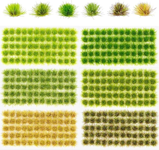 Warmtree 360 Pcs Static Grass Lowland Shrubs Tuft Terrain Model Kit - Image 2