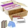 Silicone soap molds -Soap Cutting Tool Set Wooden Bamboo by MDPQT