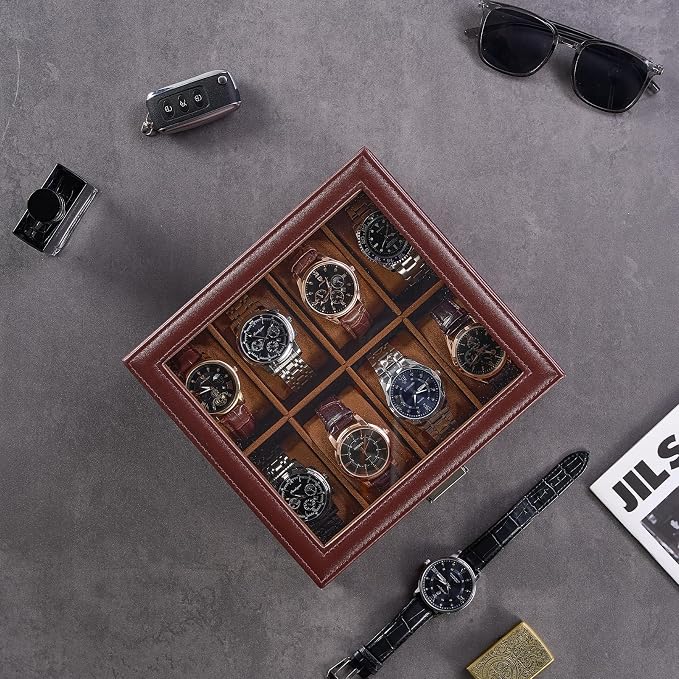 ProCase Watch Box, 8 Slot Watches Display Case - Image 6