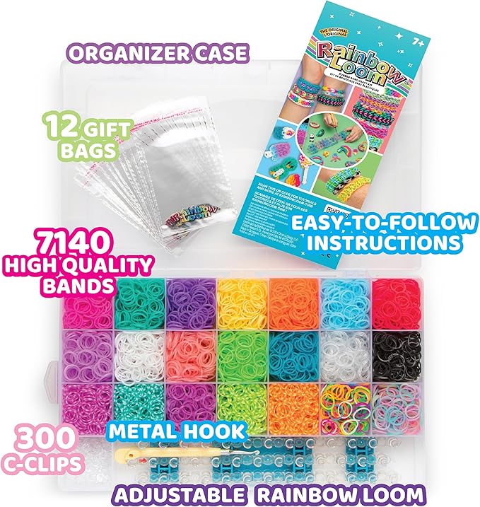 Rainbow Loom MEGA Combo Set, Features 7000+ Colorful Rubber Bands, 2 - Image 4