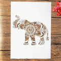 TIAMECH A4 Reusable Nose Up Elephant Stencil by TIAMECH