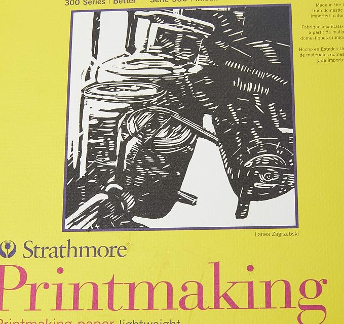 Strathmore 300 Series Printmaking Paper Pad, Glue Bound, 40 Sheets - Image 3