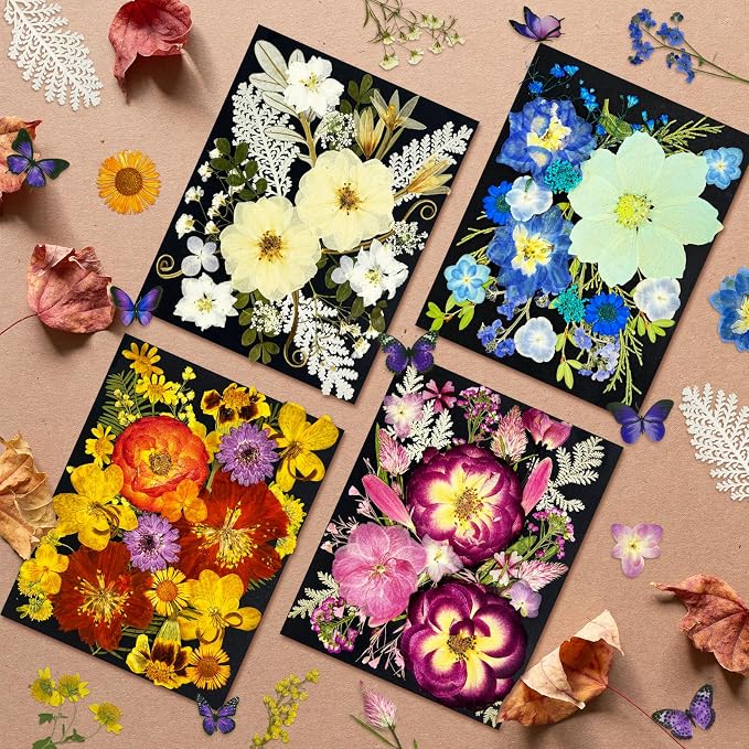 142Pcs Dried Flowers, Dried Pressed Flowers - Image 7