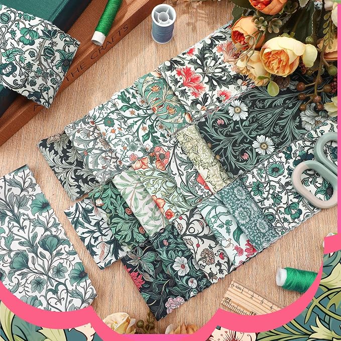 Hosuly 40 Pcs William Morris Jelly Fabric - Image 4