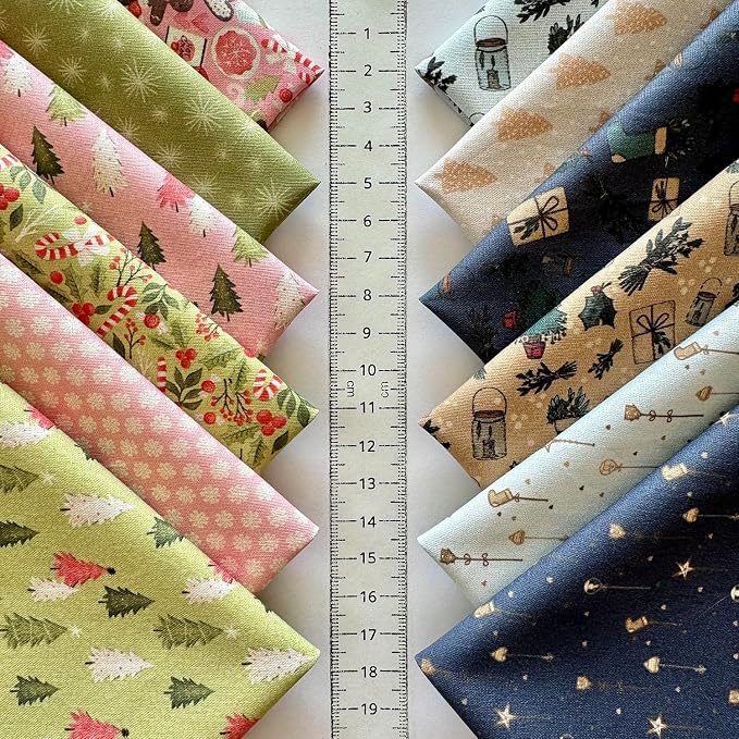 Cozy Patchwork Cotton Fabric Bundle – 60 Pre-Cut Squares, 100% Cotton 140 GSM - Image 7
