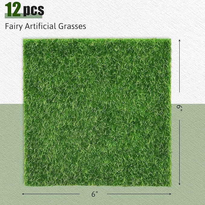 Shindel 12 Packs Fake Grass Decor - Image 2