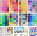 Redtwo 28000 Pcs 192 Colors Clay Beads Bracelet Making Kit | 9-Box Flat Polymer by Redtwo