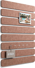 Fluxynara Cork Board Alternative Felt Strip Board 8-Pack 13"x2", Office Pin by FLUXYNARA